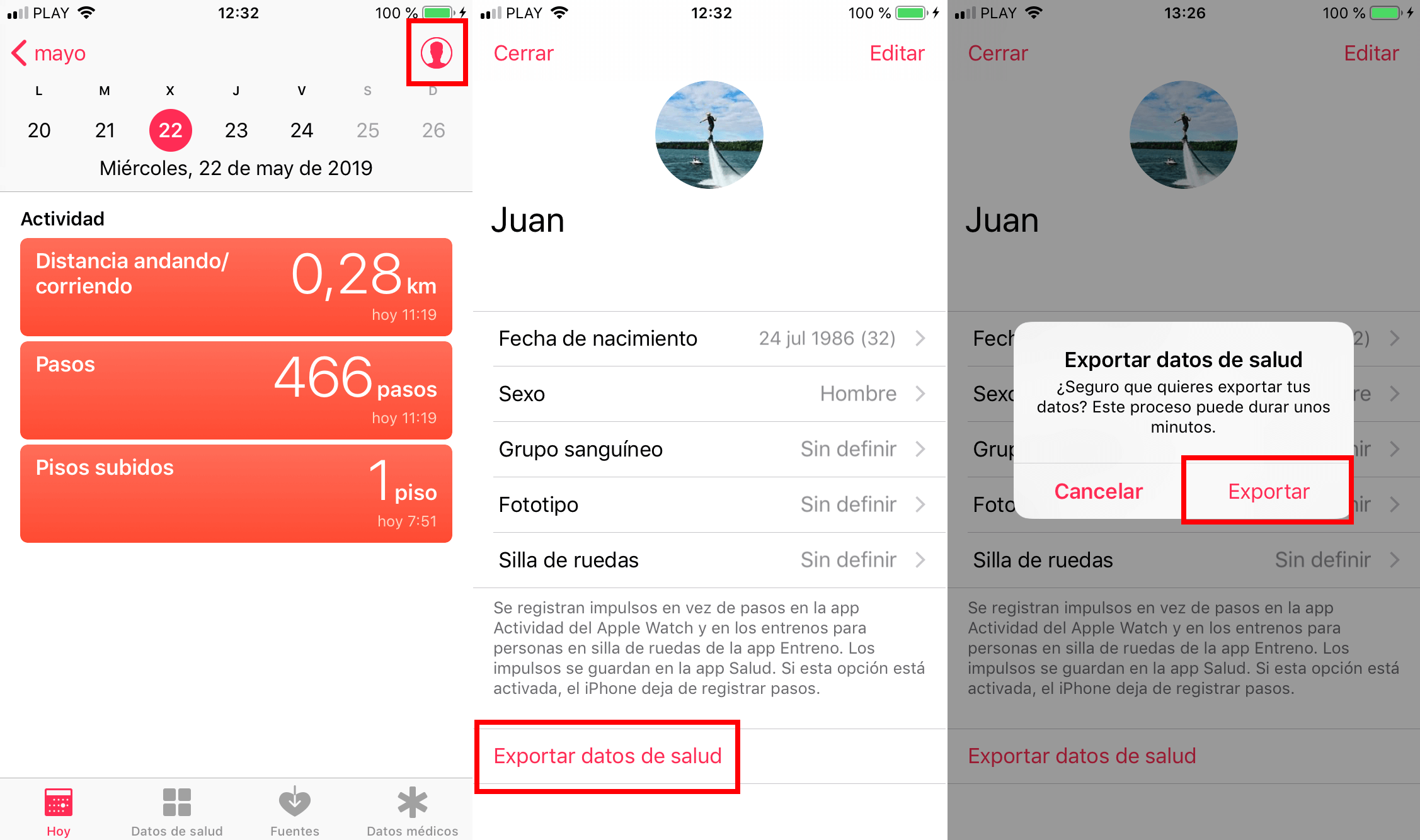 How to export information from the health app of your iPhone