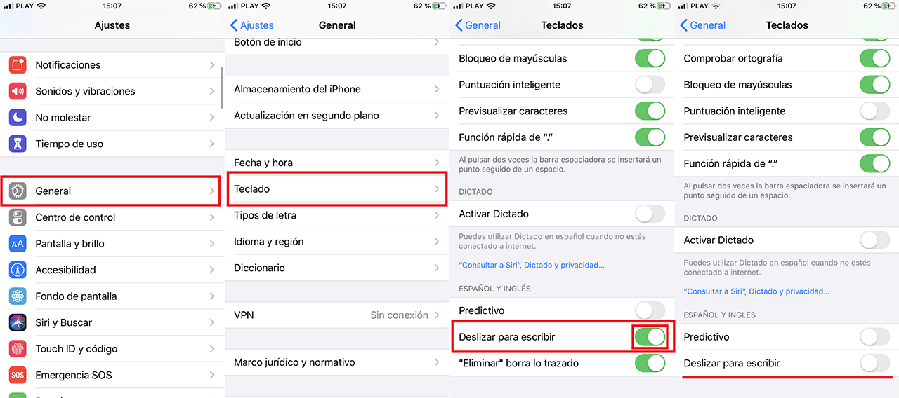 Enable or Disable iPhone Sliding Typing with iOS 13