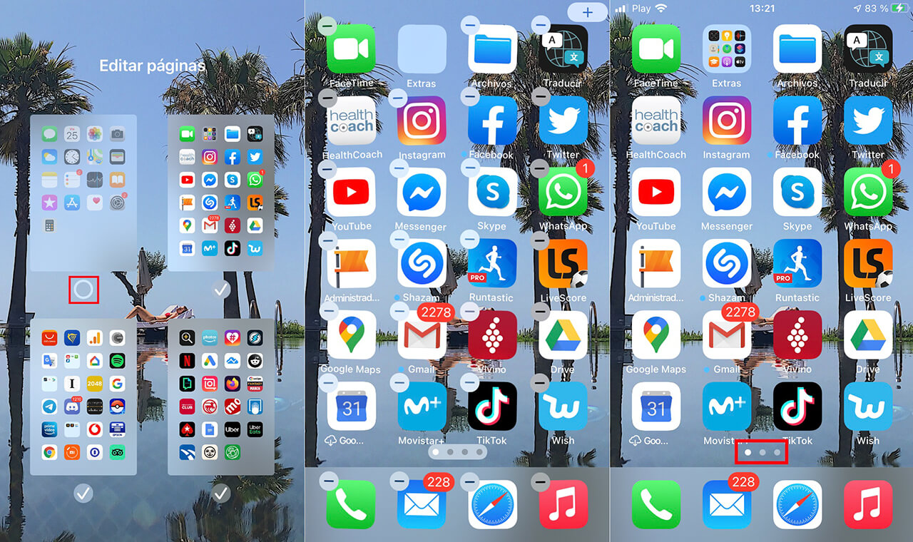 Hide a home screen on your iPhone