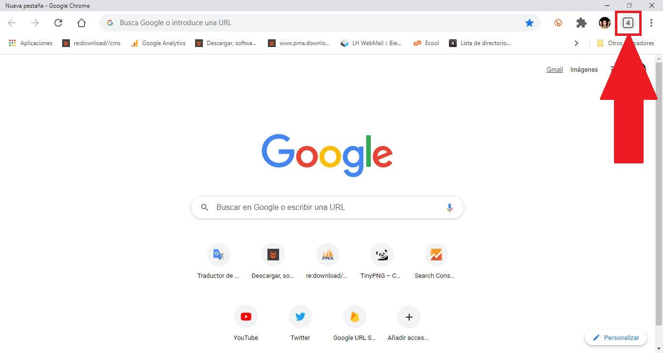 how to activate the tab thumbnails section in google chrome