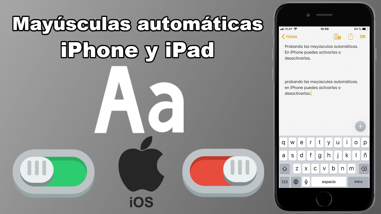 how to activate automatic capitalization in ios