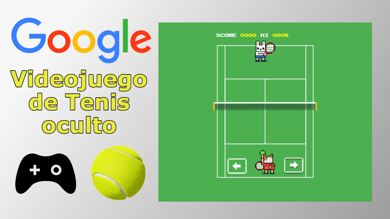 how to access and play the hidden tennis video game in google