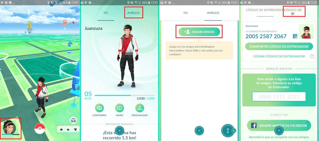Pokemon Go lets you add friends to your profile