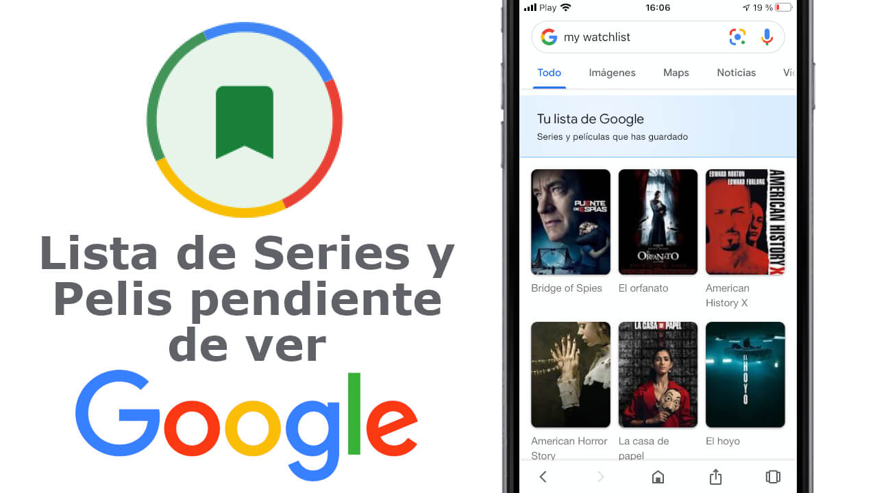 How to create a list of movies and series pending viewing thanks to google