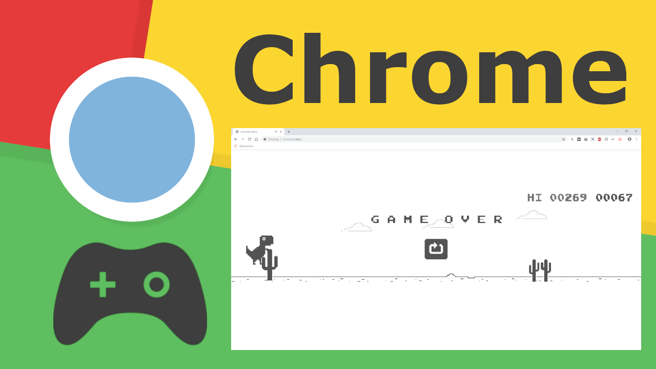 play google chrome dinosaur hidden video game