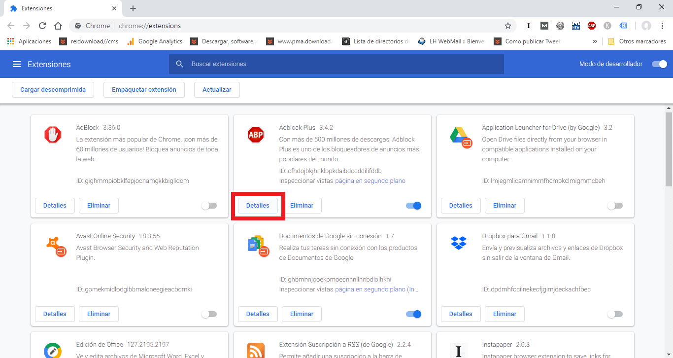chrome allows the activation and use of extensions in incognito mode