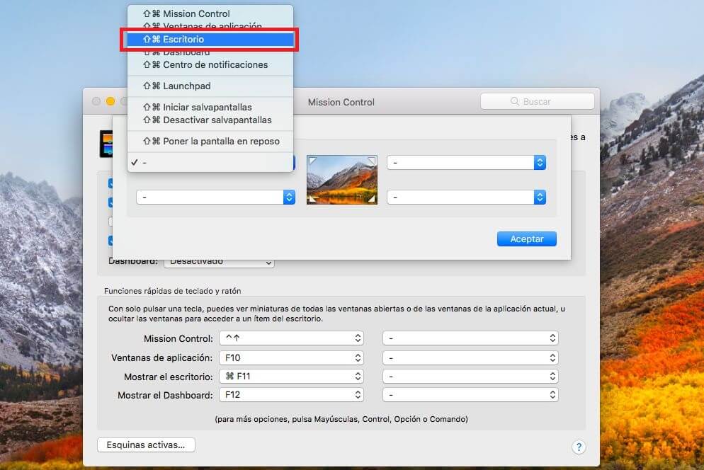 set keyboard shortcut to minimize all open windows on Macbook