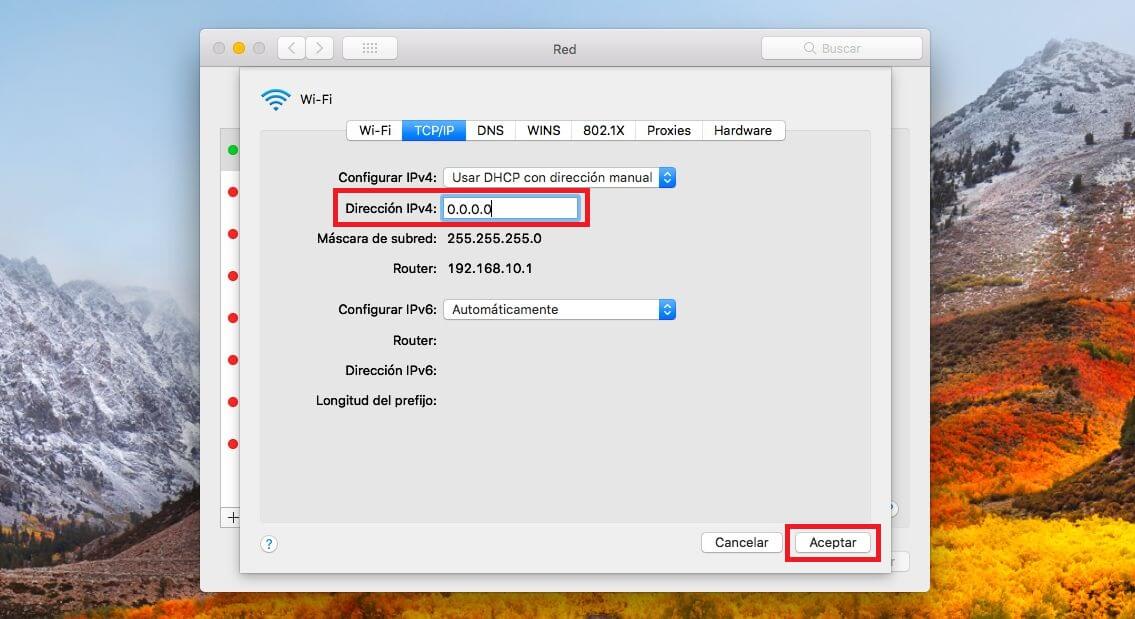 use a static IP address on your mac OSx
