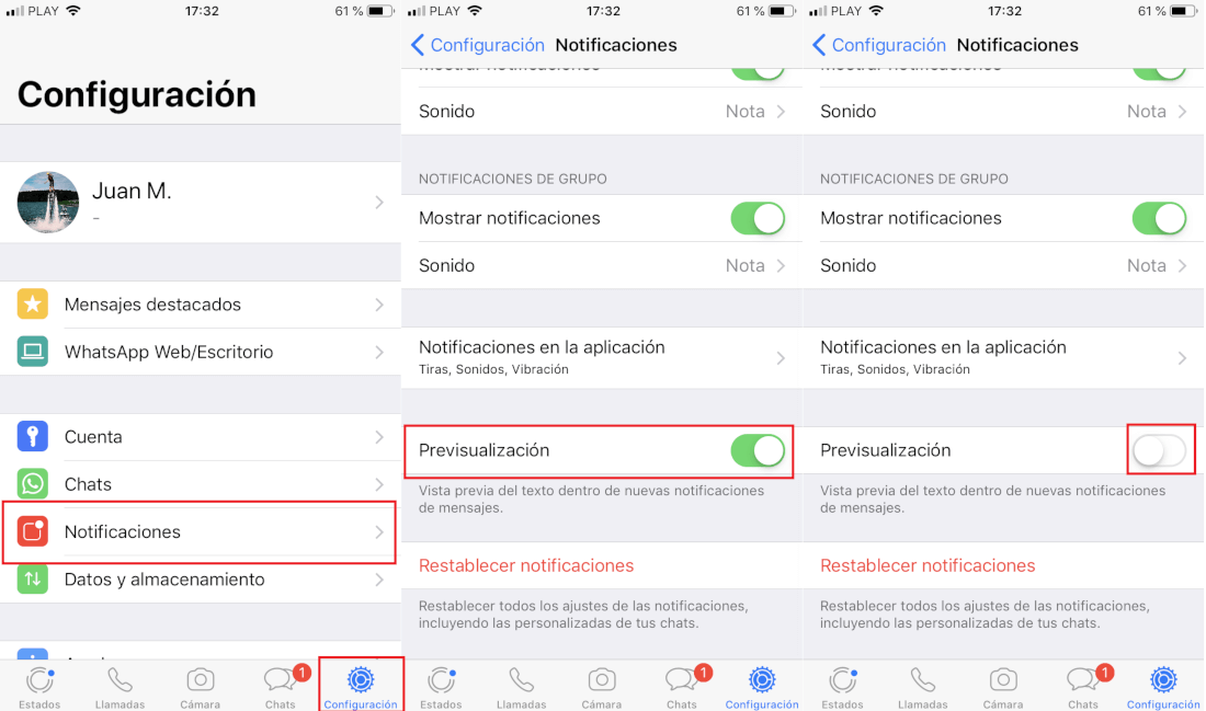 disable whatsapp replies from iPhone or android lock screen notifications