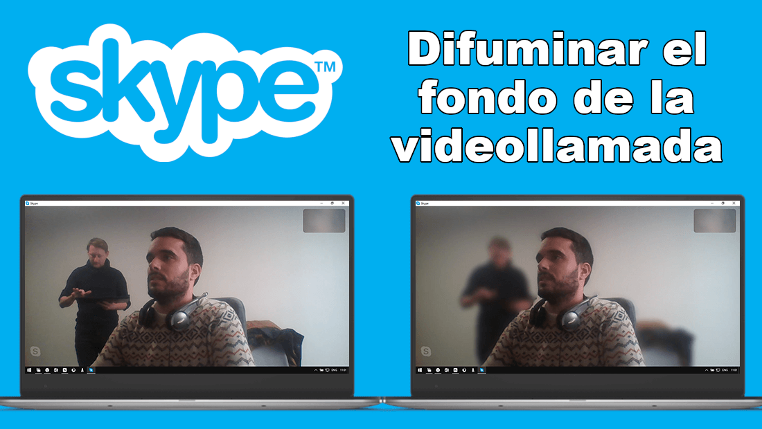 how to activate the background blur in Skype video calls