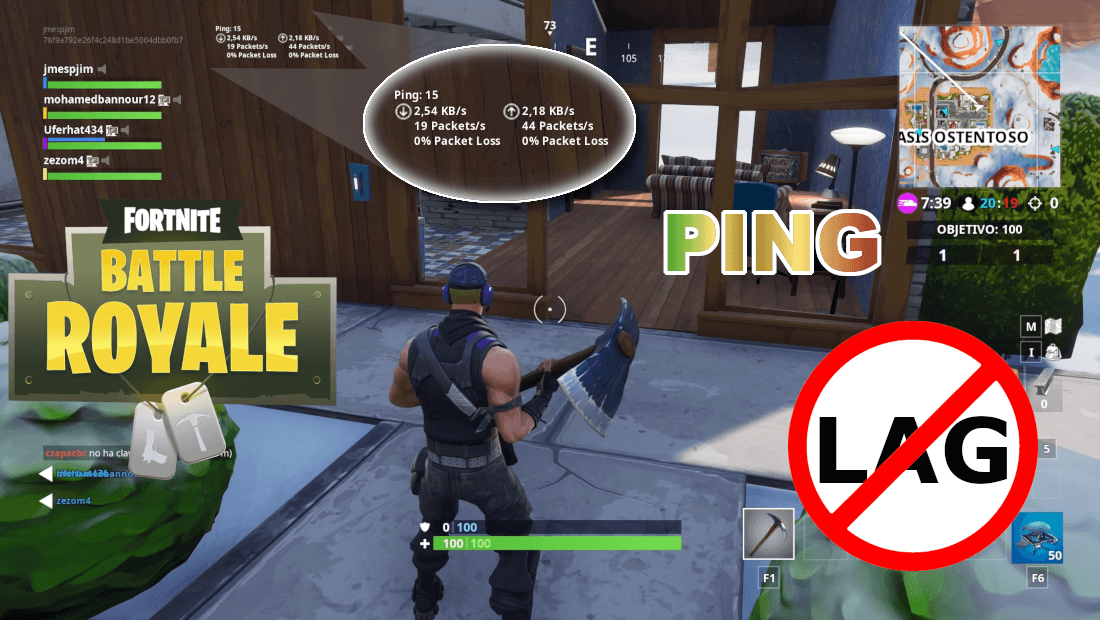 How to activate the Ping display in Fortnite