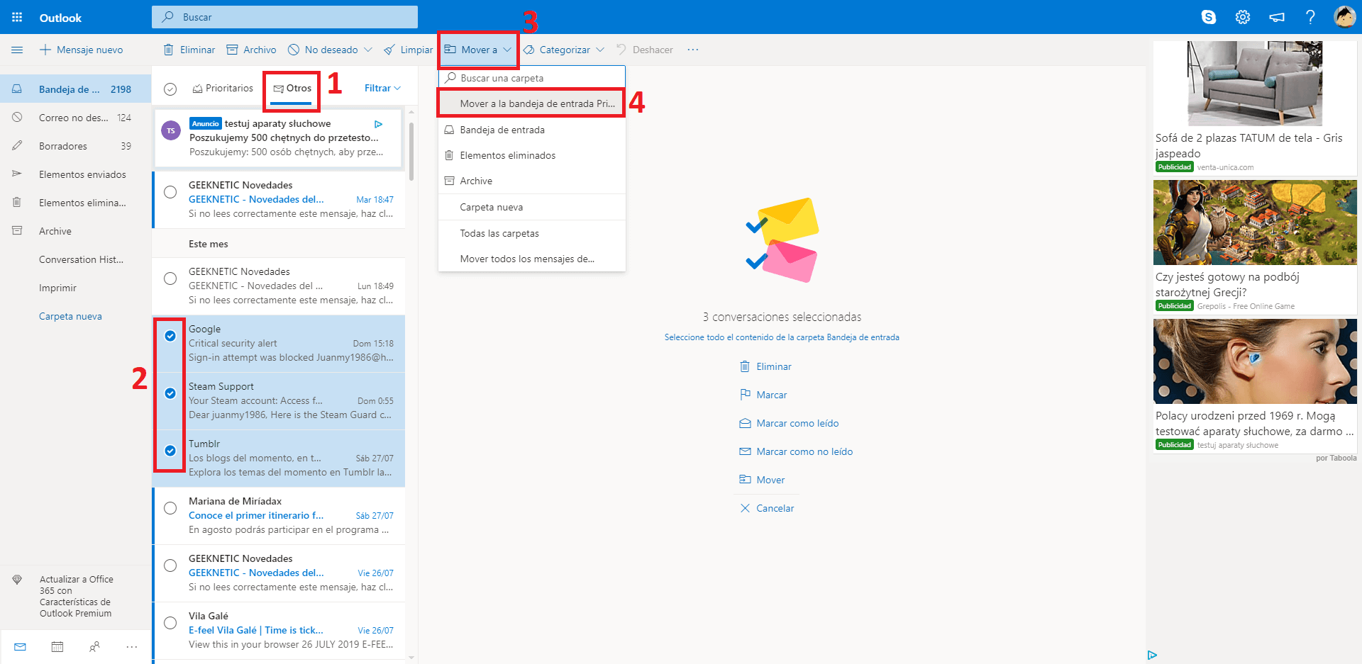 outlook does not receive or send emails