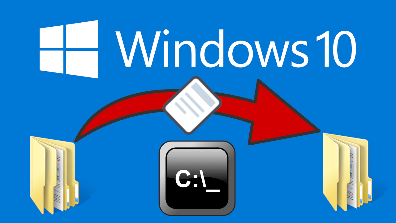 how to move files between folders using windows 10 cmd