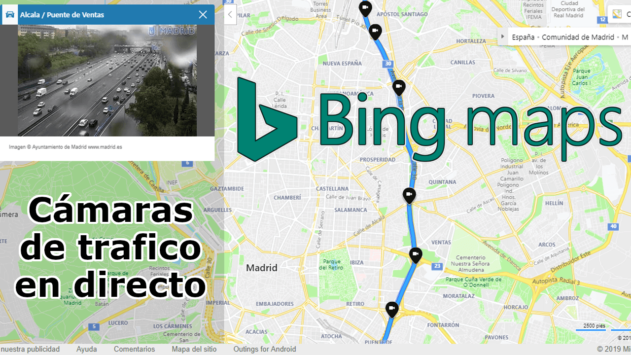 see live traffic cameras with bing maps
