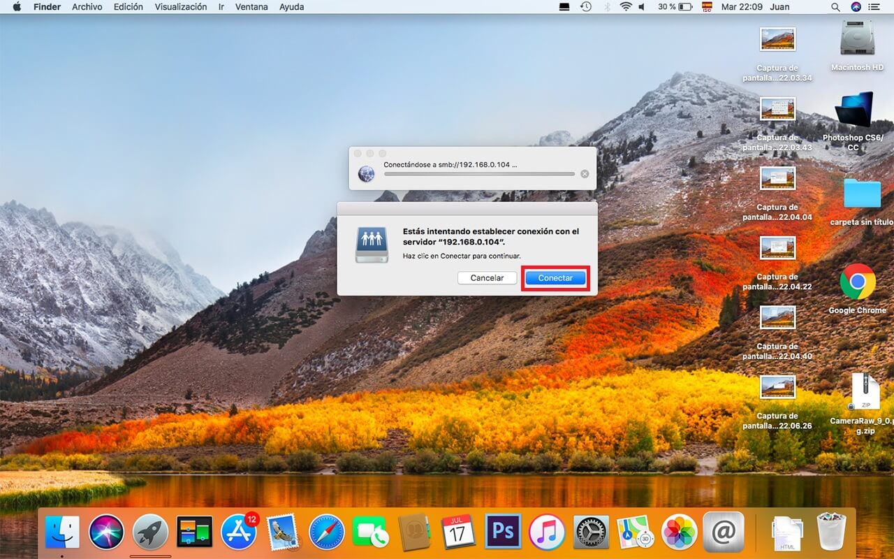 share file between mac osx and windows computer