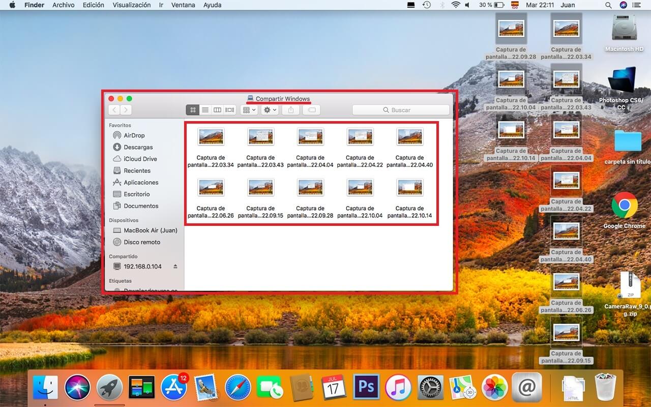 shared folder in windows 10
