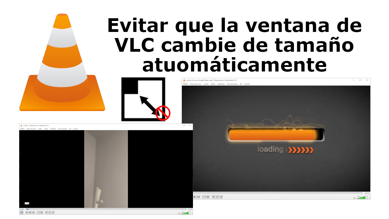 how to stop VLC window from resizing automatically 
