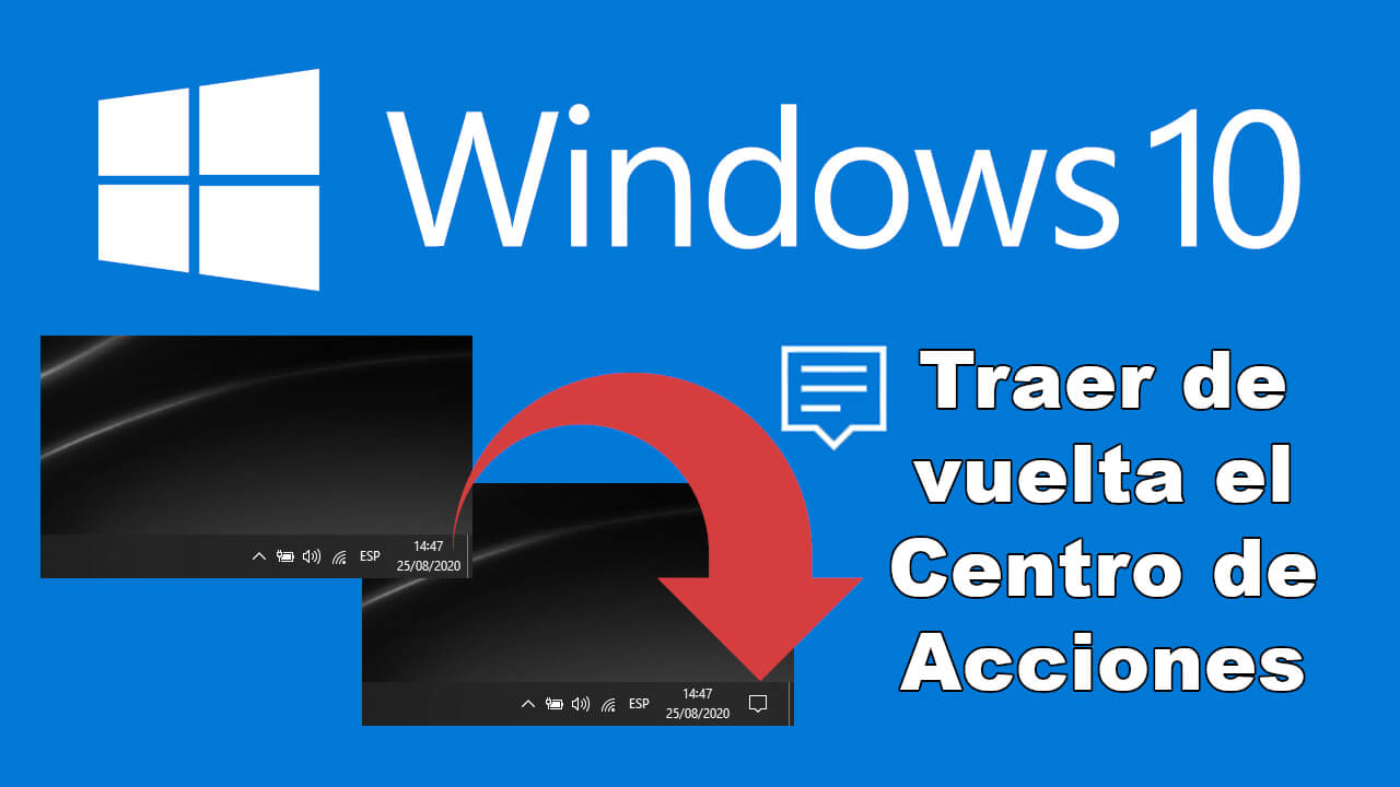 How to recover the Windows 10 activity center