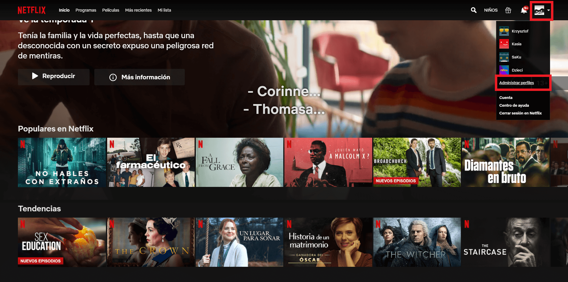 Netflix allows you to disable the playback of trailers in netflix thumbnails