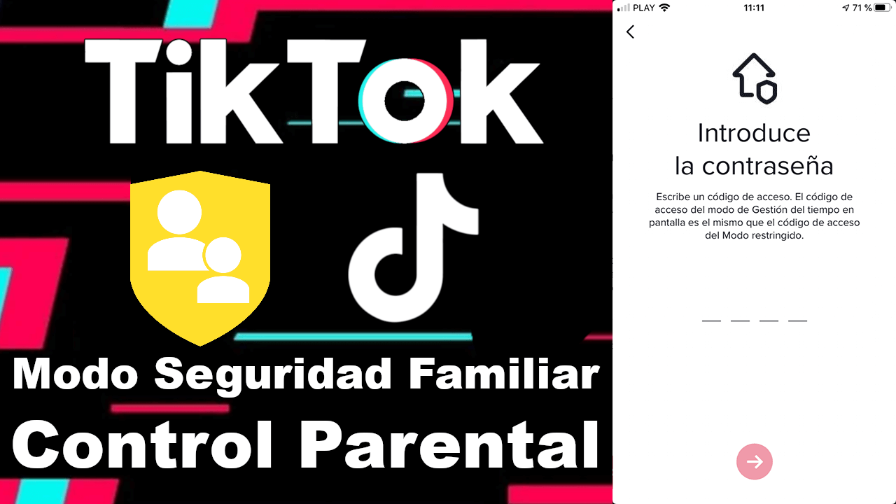 How to activate family safe mode in Tiktok for parental control