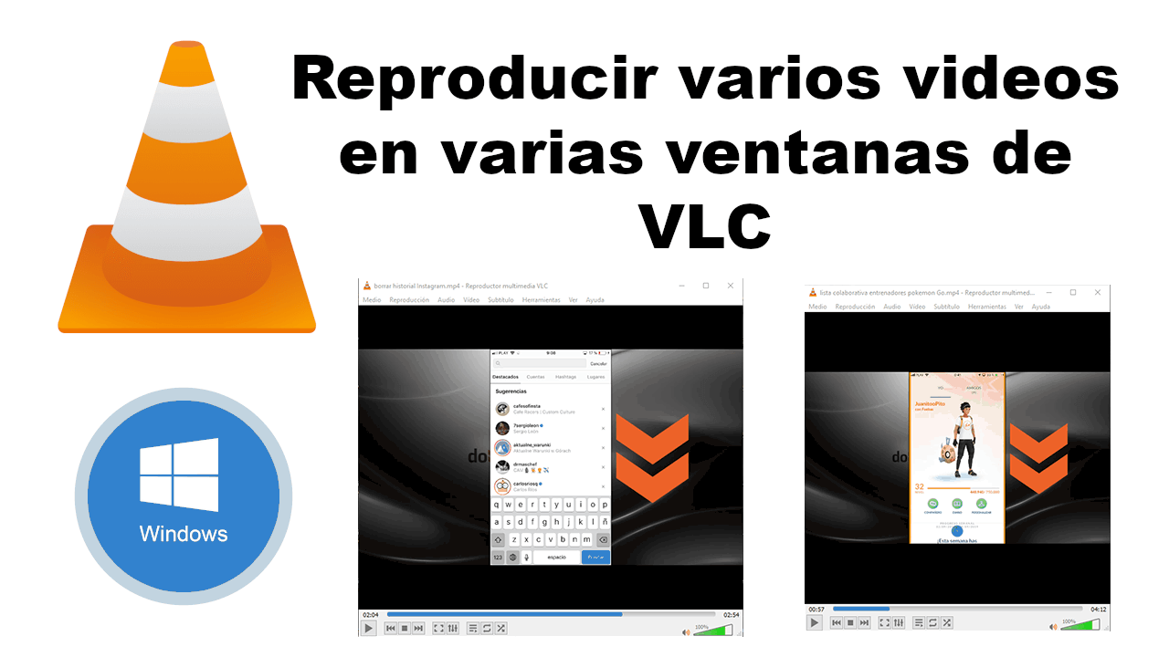 how to display multiple videos in multiple vlc windows