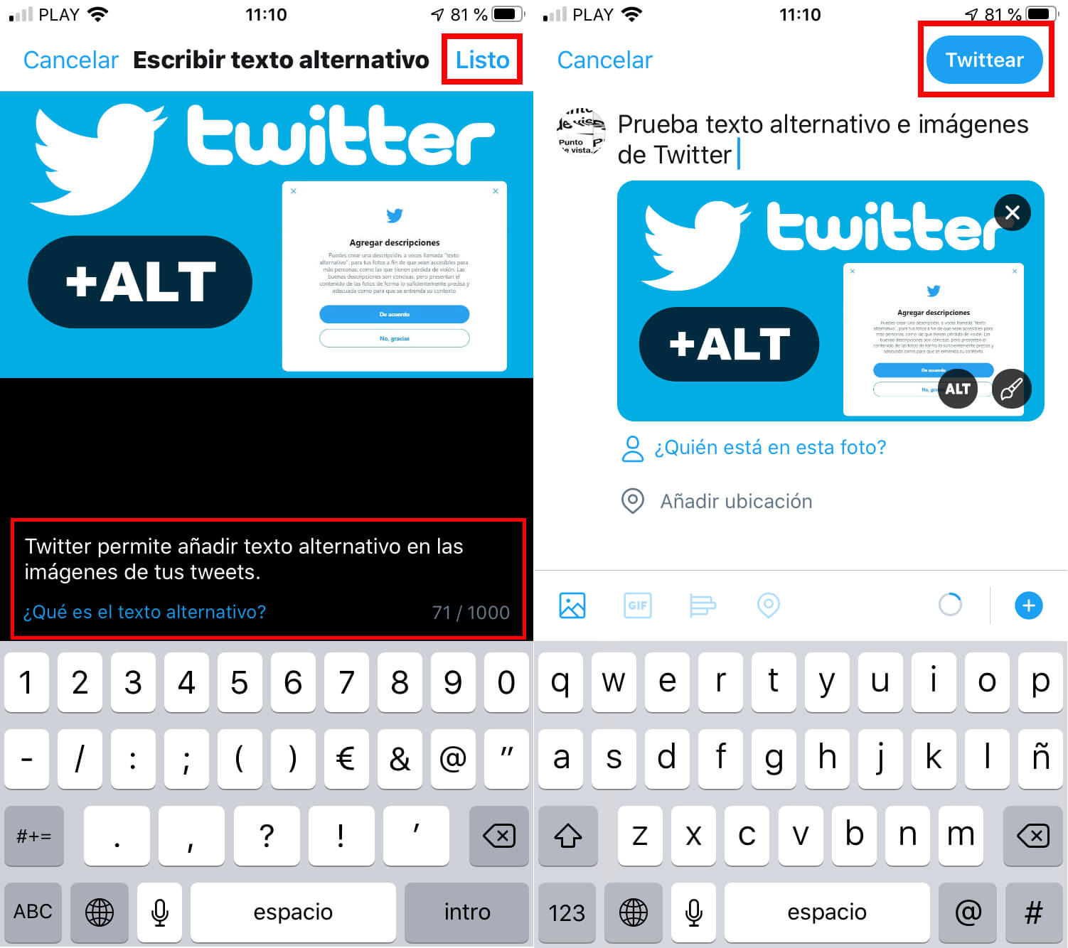 how to add alt text on twitter photos