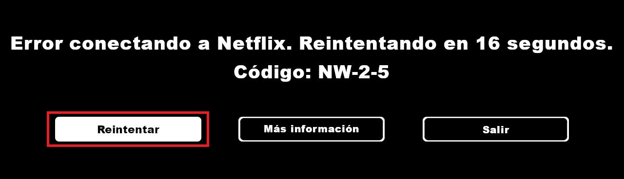 Netflix code NW2-5