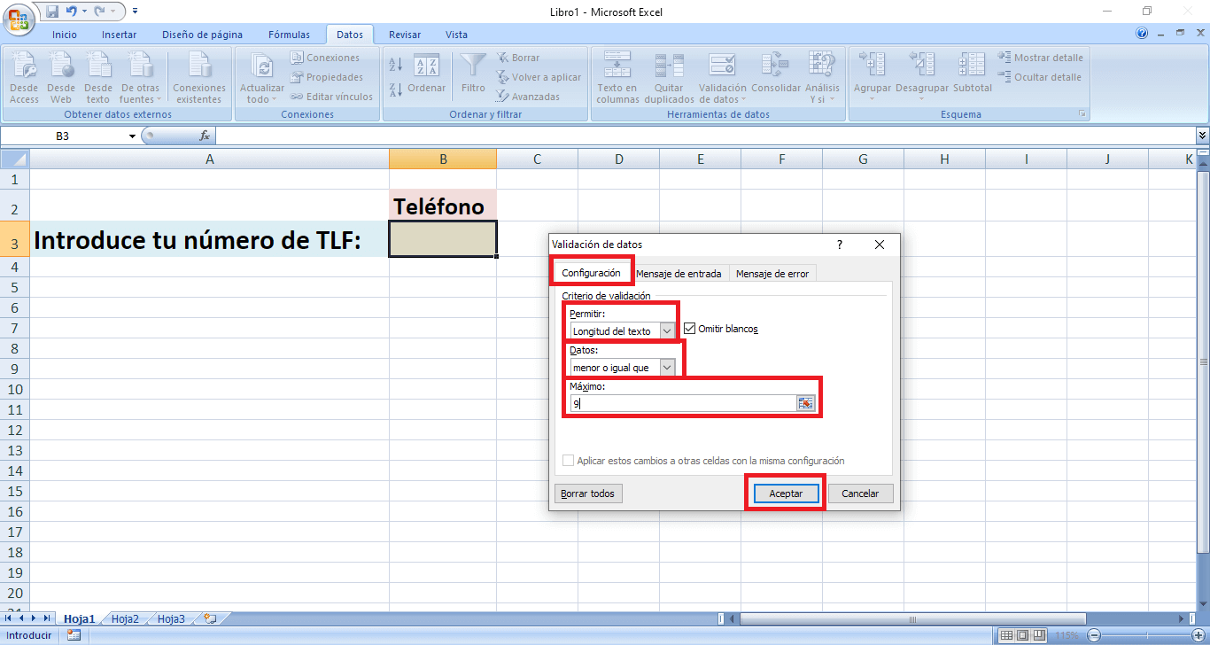 set a character limit in excel cells